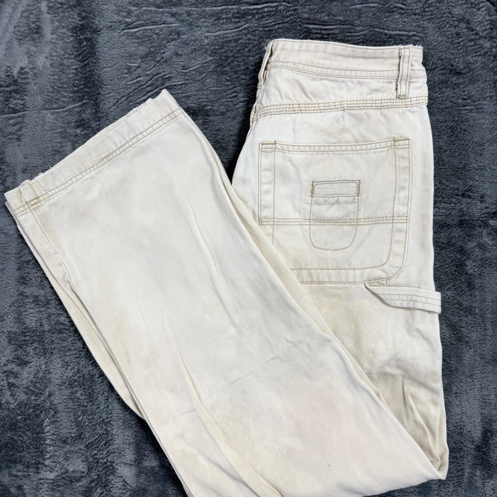 Vintage Unionbay Cargo Size 13‎ Khaki Tan Wide Leg Utility Y2K